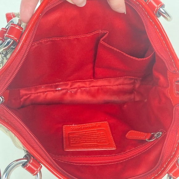 COACH Leah Horse Carriage Print Canvas and Leather Shoulder Bag - $274. - #14855 - Picture 9 of 11